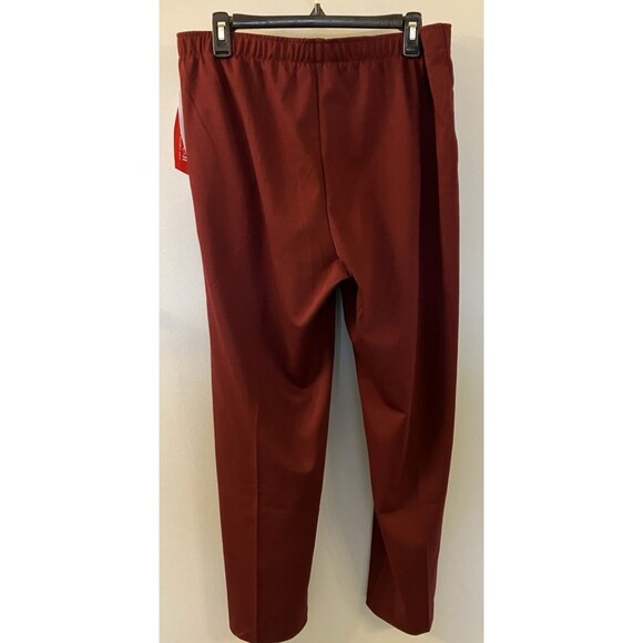 Cathy Daniels Womens Burgundy Pull On Dress Pant Size XL NWT - Picture 7 of 7